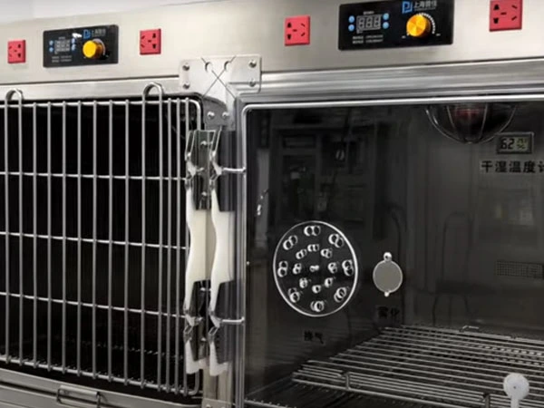 PJDY-03 Temperatur Kontrollerad veterinär i ICU Oxygen Cager
